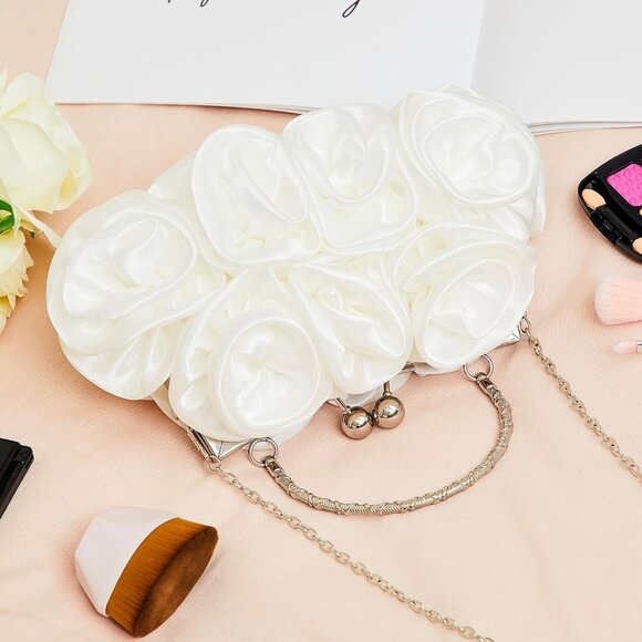 Versatile Floral Clutch Purse with Detachable Strap for Effortless Style - Picture 6 of 6